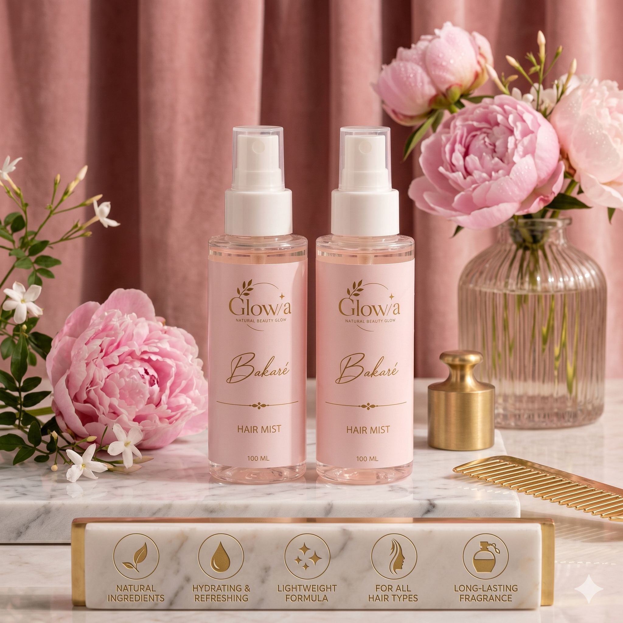 Glowva Luxurious Hair Mist – Long-Lasting Hydrating Fragrance