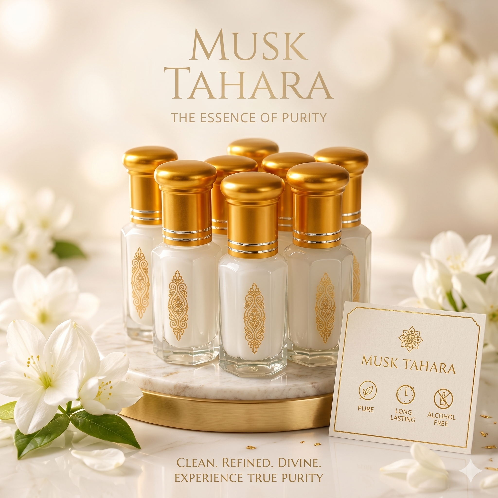 Glowva Luxury Musk Collection – Pure, Long-Lasting Alcohol-Free Perfume Oil