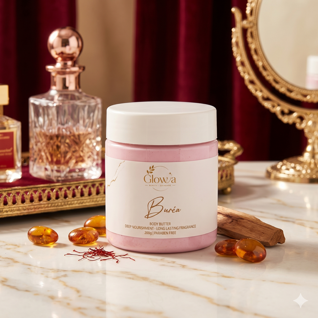 Glowva Buréa Luxury Body Butter – Deep Nourishment & Long-Lasting Fragrance (200g | Paraben-Free)