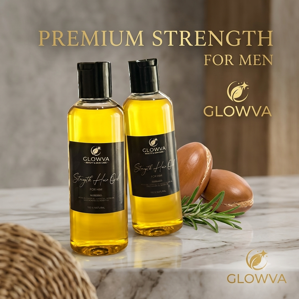 GLOWVA Strength Hair Oil – For Men (100 ml)